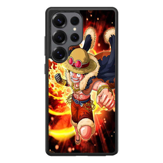 Luffy Red Hawk Punch Samsung Galaxy S25 Ultra Case