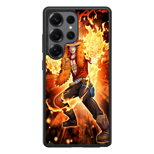 Portgas D Ace Fire Power Samsung Galaxy S25 Ultra Case