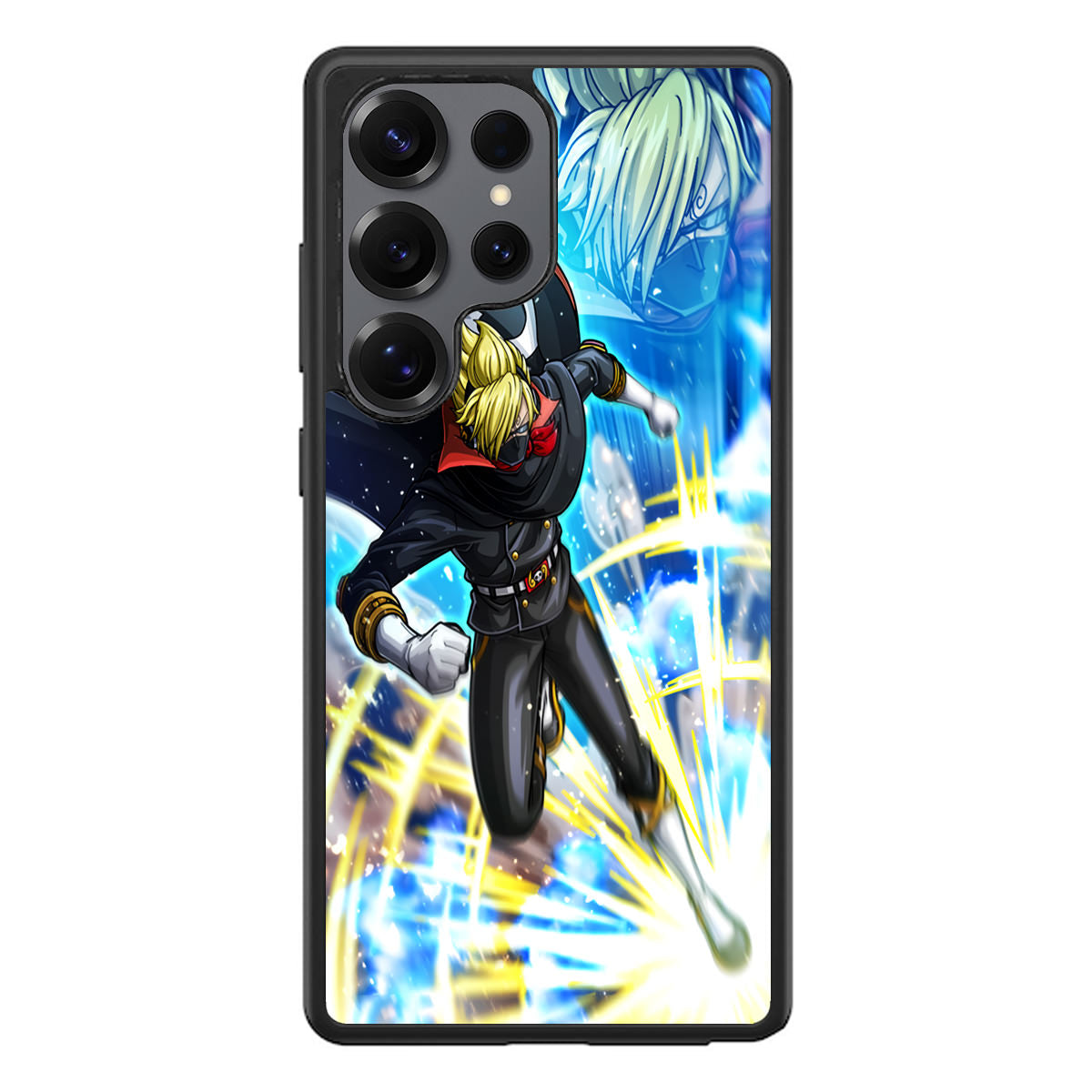 Sanji In Stealth Black Suit Samsung Galaxy S25 Ultra Case