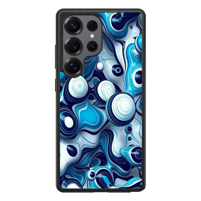 Abstract Art All Blue Samsung Galaxy S25 Ultra Case