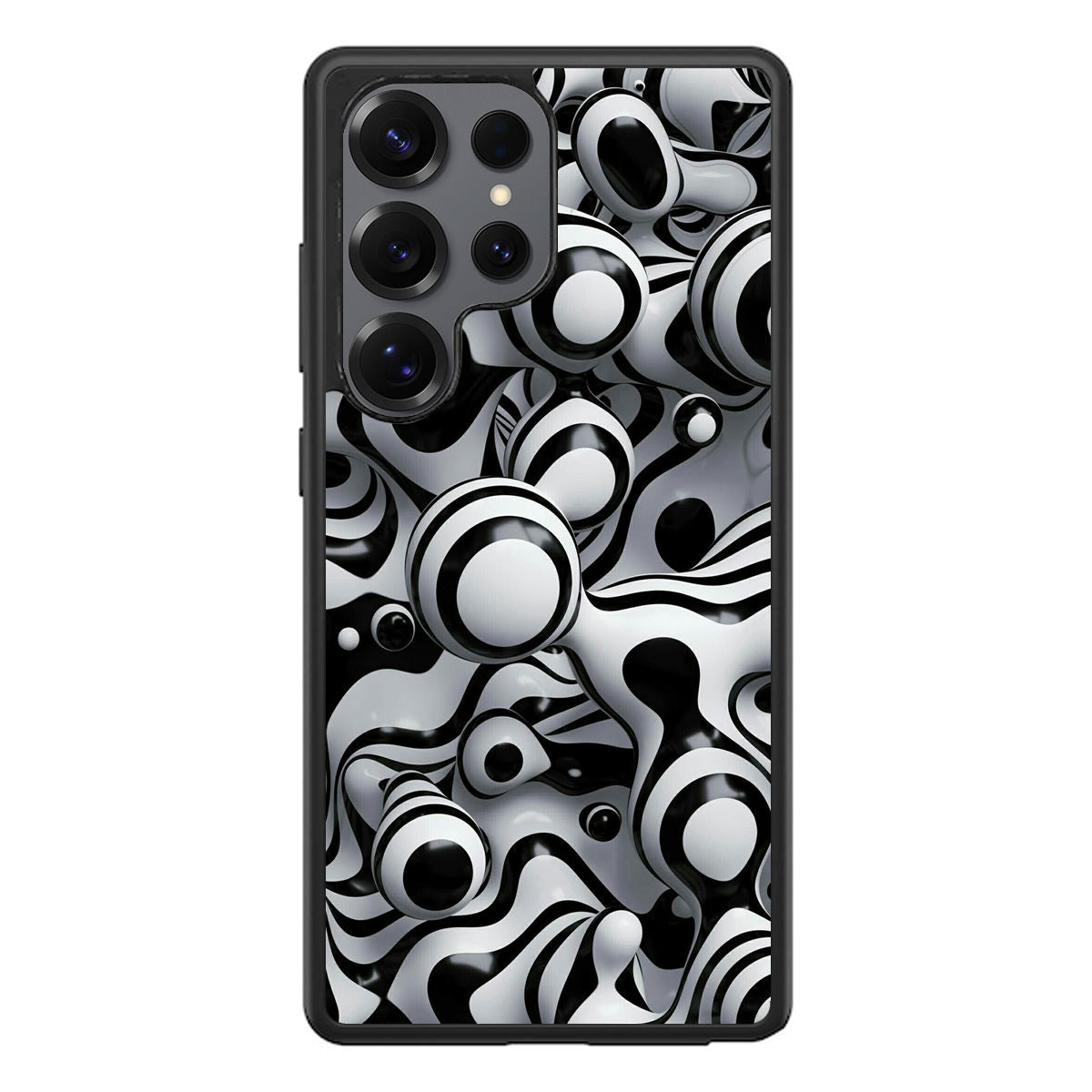 Abstract Art Black White Samsung Galaxy S25 Ultra Case