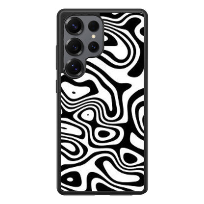 Abstract Black and White Background Samsung Galaxy S25 Ultra Case