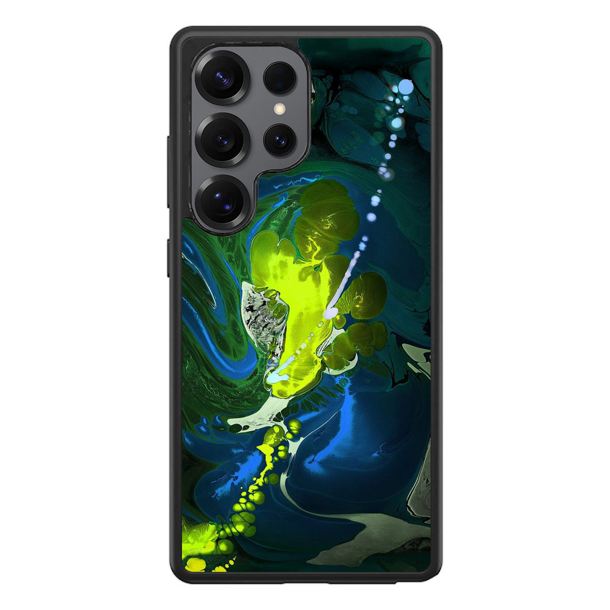 Abstract Green Blue Art Samsung Galaxy S25 Ultra Case