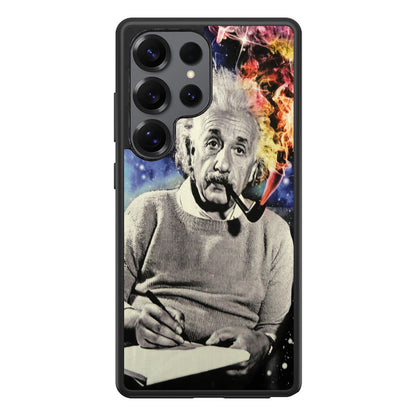 Albert Einstein Smoking Samsung Galaxy S25 Ultra Case