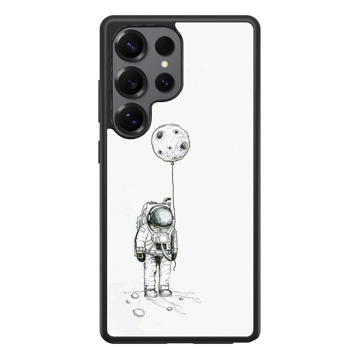 Astronaut Moon Balloon Samsung Galaxy S25 Ultra Case