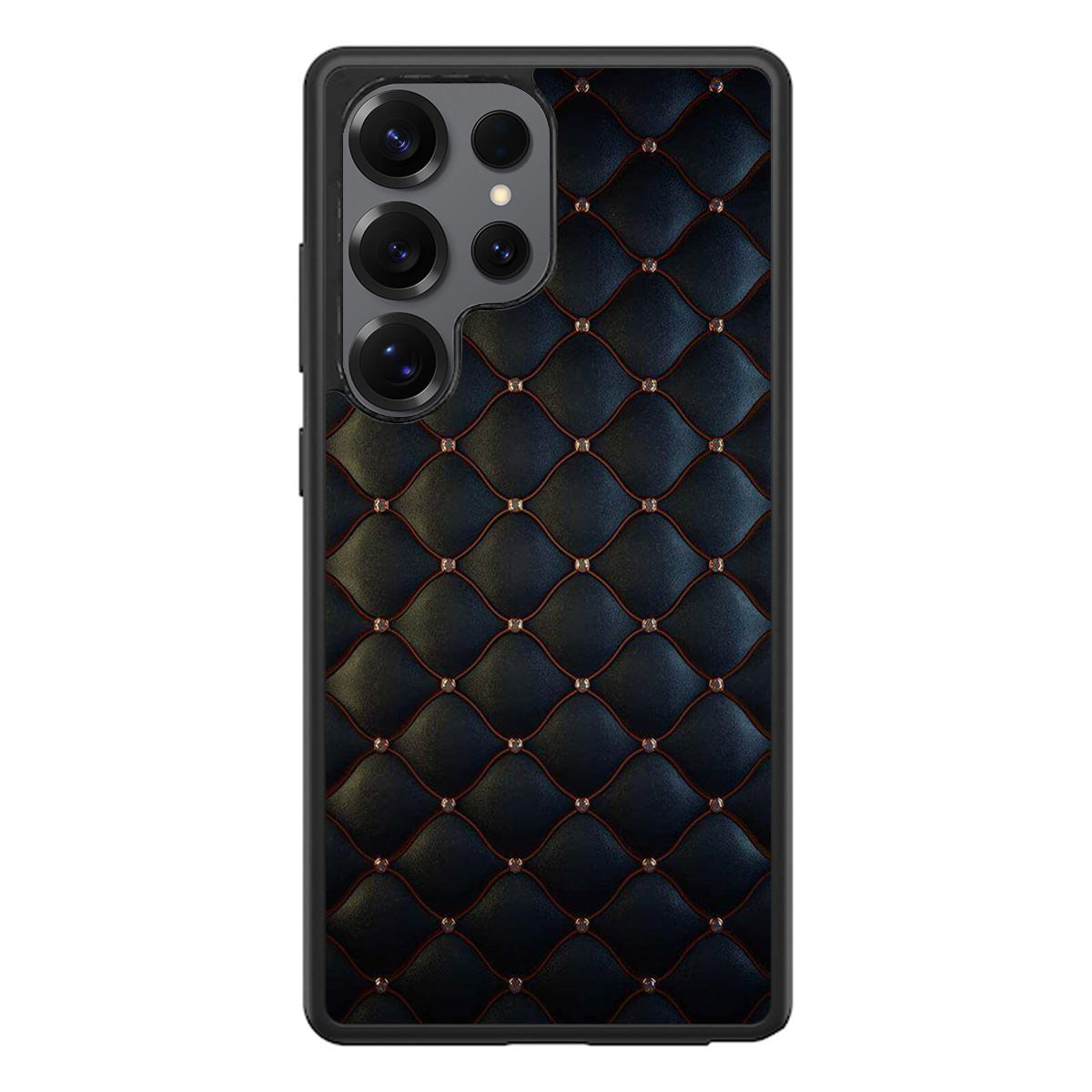 Black Royal Pattern Samsung Galaxy S25 Ultra Case