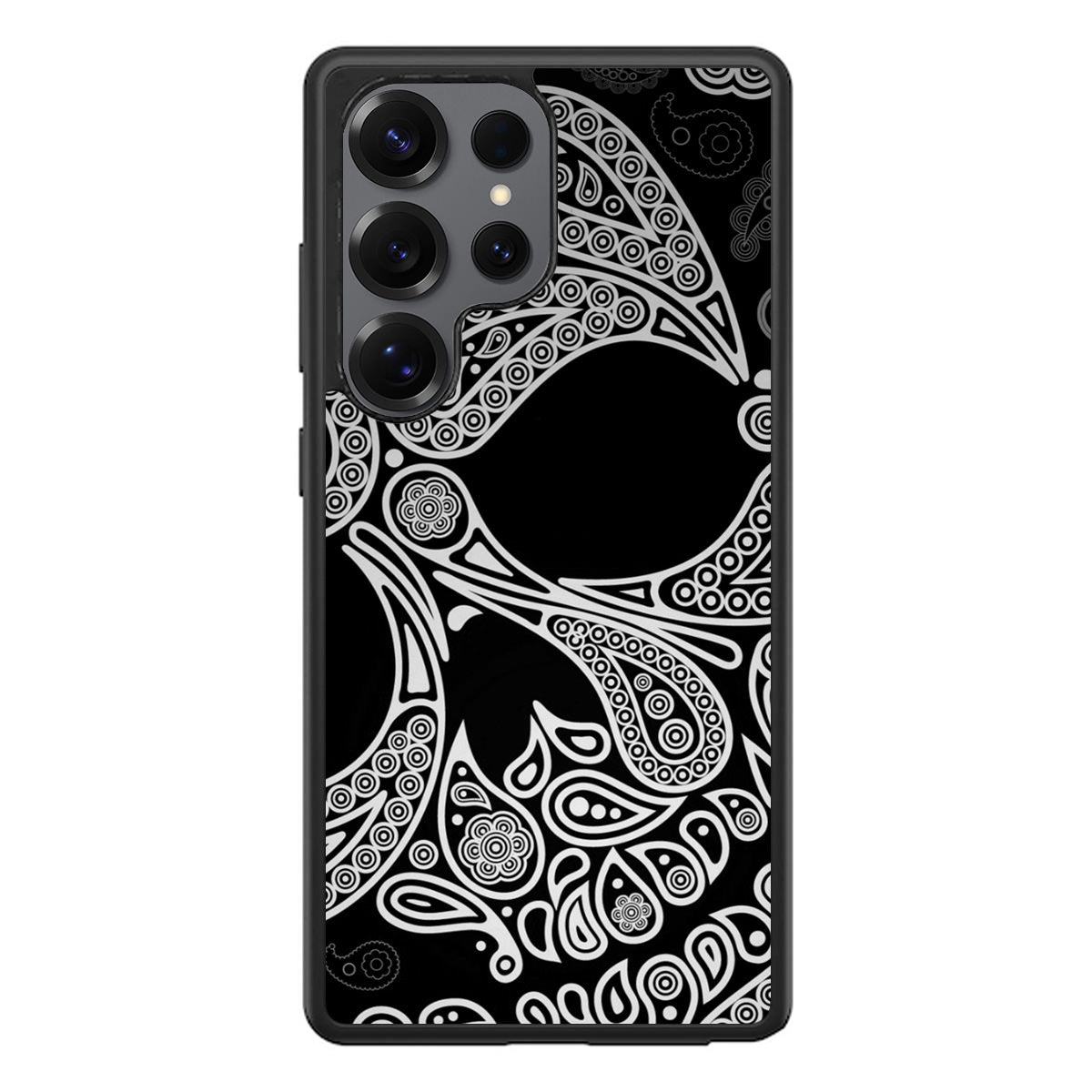 Black Skull Samsung Galaxy S25 Ultra Case