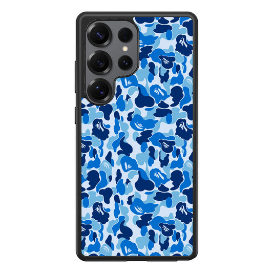 Blue Camo Samsung Galaxy S25 Ultra Case