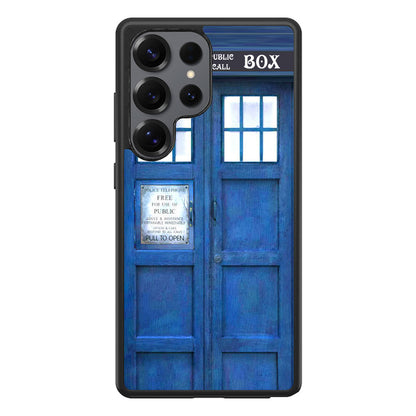 Blue Police Call Box Samsung Galaxy S25 Ultra Case