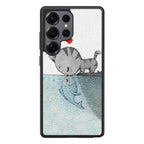 Cat Fish Kisses Samsung Galaxy S25 Ultra Case