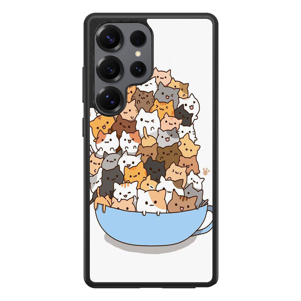 Cats on A Bowl Samsung Galaxy S25 Ultra Case