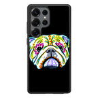 Colorful Bulldog Art Samsung Galaxy S25 Ultra Case