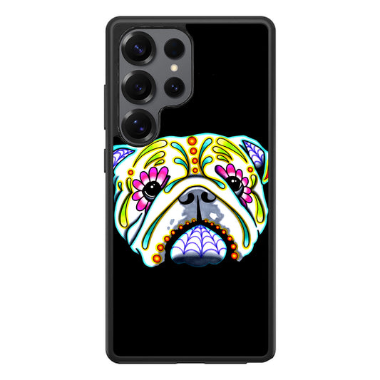 Colorful Bulldog Art Samsung Galaxy S25 Ultra Case