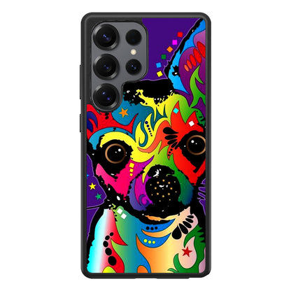 Colorful Chihuahua Samsung Galaxy S25 Ultra Case