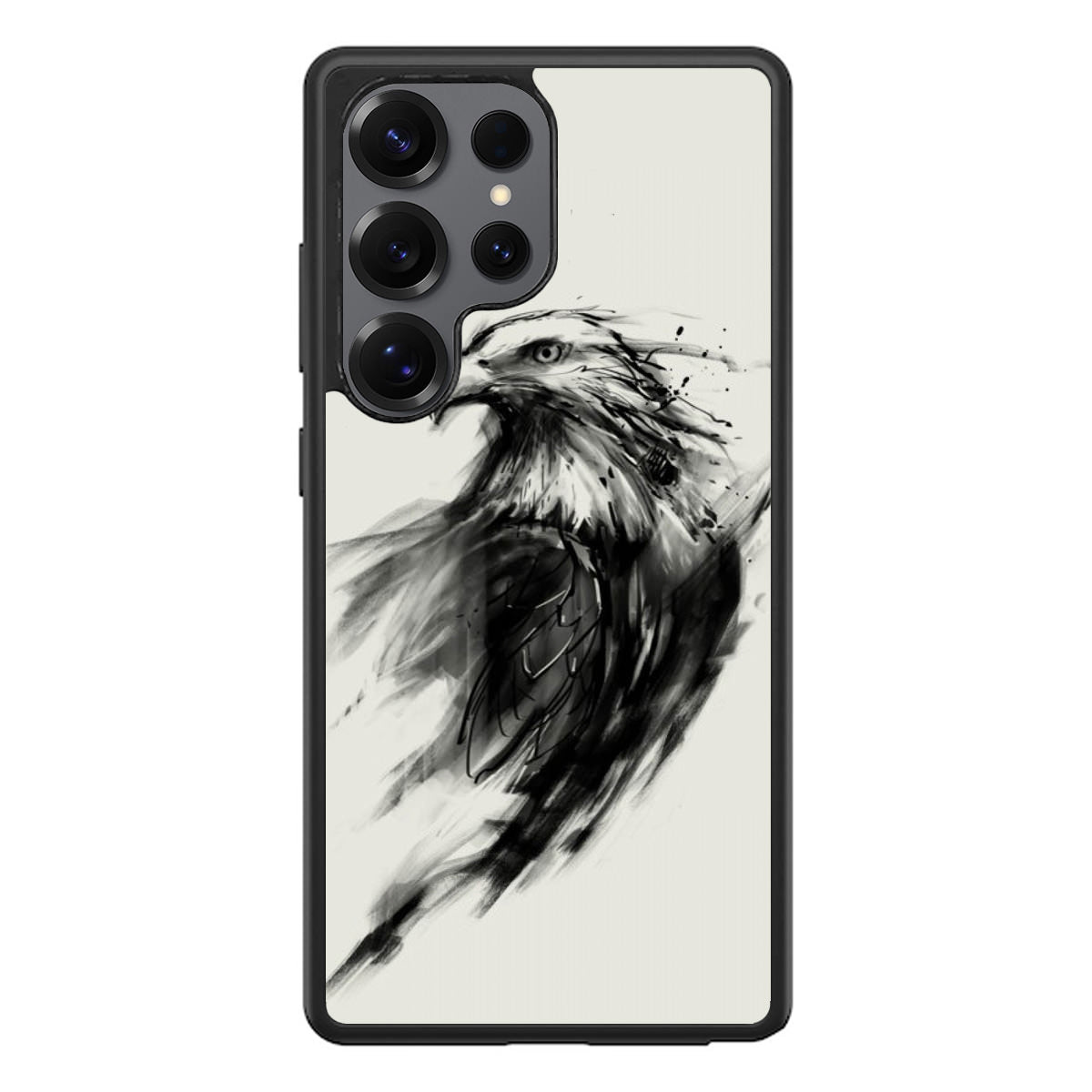 Eagle Art Black Ink Samsung Galaxy S25 Ultra Case