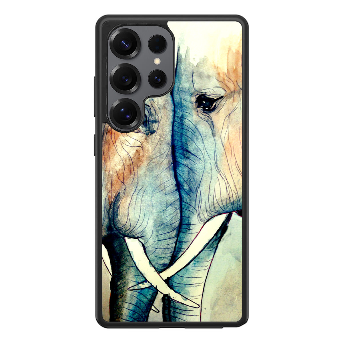 Elephants Sadness Samsung Galaxy S25 Ultra Case