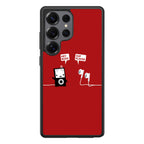 Funny Music Headphones Player Buds Samsung Galaxy S25 Ultra Case