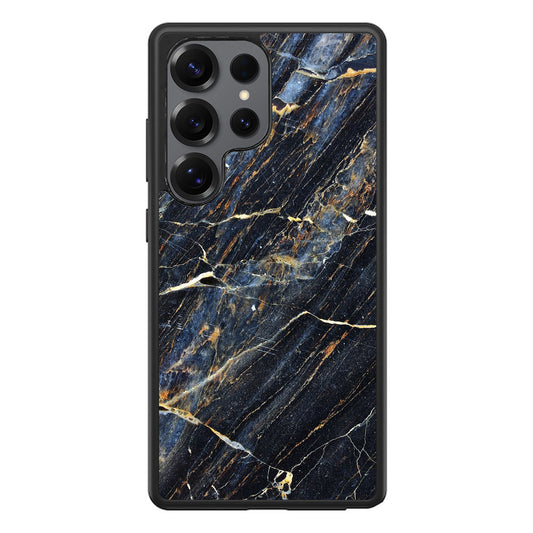 Golden Black Marble Samsung Galaxy S25 Ultra Case