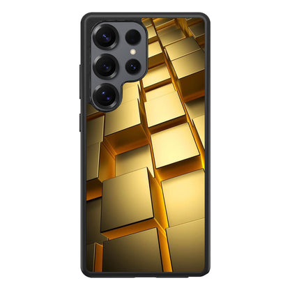 Golden Cubes Samsung Galaxy S25 Ultra Case