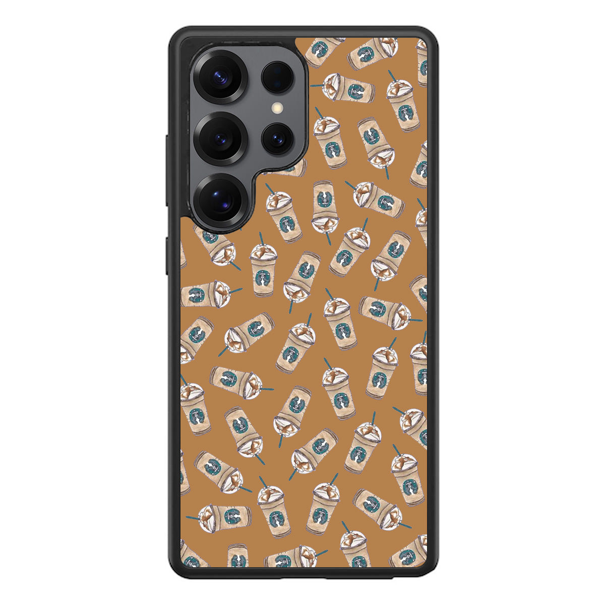 Iced Cappuccinos Lover Pattern Samsung Galaxy S25 Ultra Case