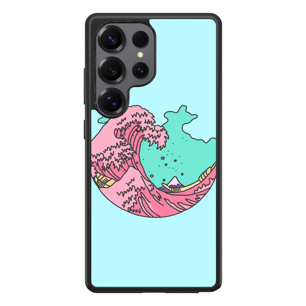 Japanese Pastel Wave Samsung Galaxy S25 Ultra Case