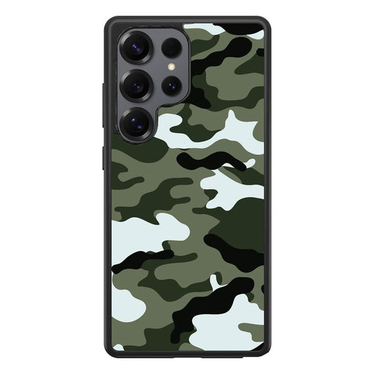 Military Green Camo Samsung Galaxy S25 Ultra Case