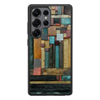 Painted Abstract Wood Sculptures Samsung Galaxy S25 Ultra Case
