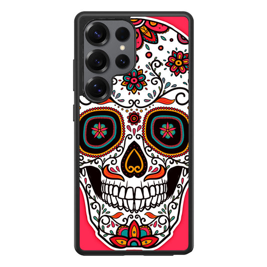 Pink Sugar Skull Samsung Galaxy S25 Ultra Case