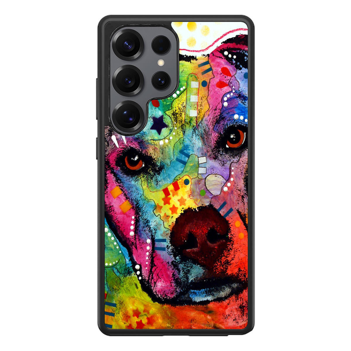 Pitbull Love Painting Samsung Galaxy S25 Ultra Case