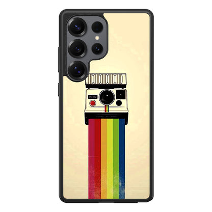 Polaroid Camera Colorful Rainbow Samsung Galaxy S25 Ultra Case