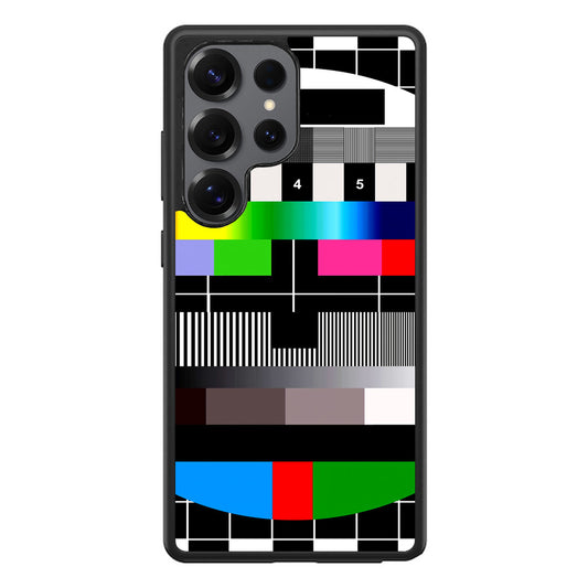 Scheme Pause TV Colorful Mesh Samsung Galaxy S25 Ultra Case