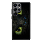 Toothless Dragon Eyes Close Up Samsung Galaxy S25 Ultra Case
