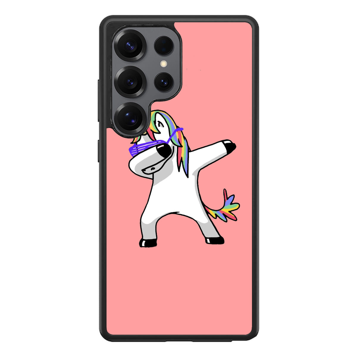 Unicorn Dabbing Pink Samsung Galaxy S25 Ultra Case