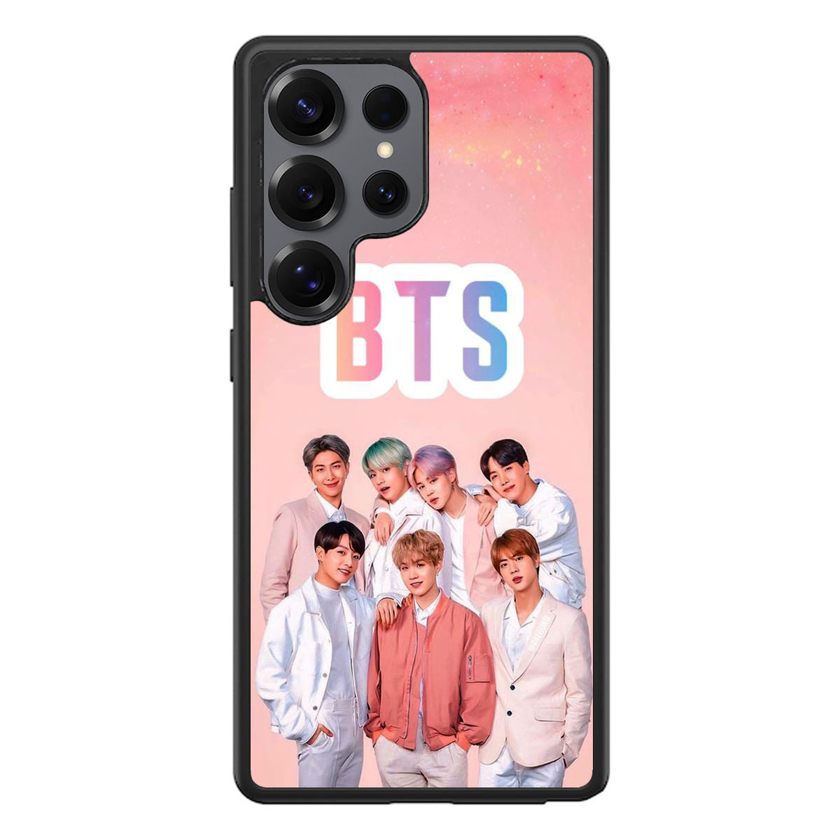 BTS Member in Pink Samsung Galaxy S25 Ultra Case