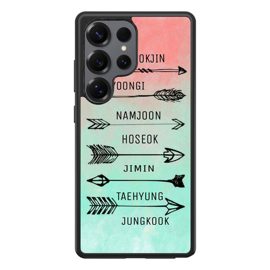 BTS Members Name Samsung Galaxy S25 Ultra Case