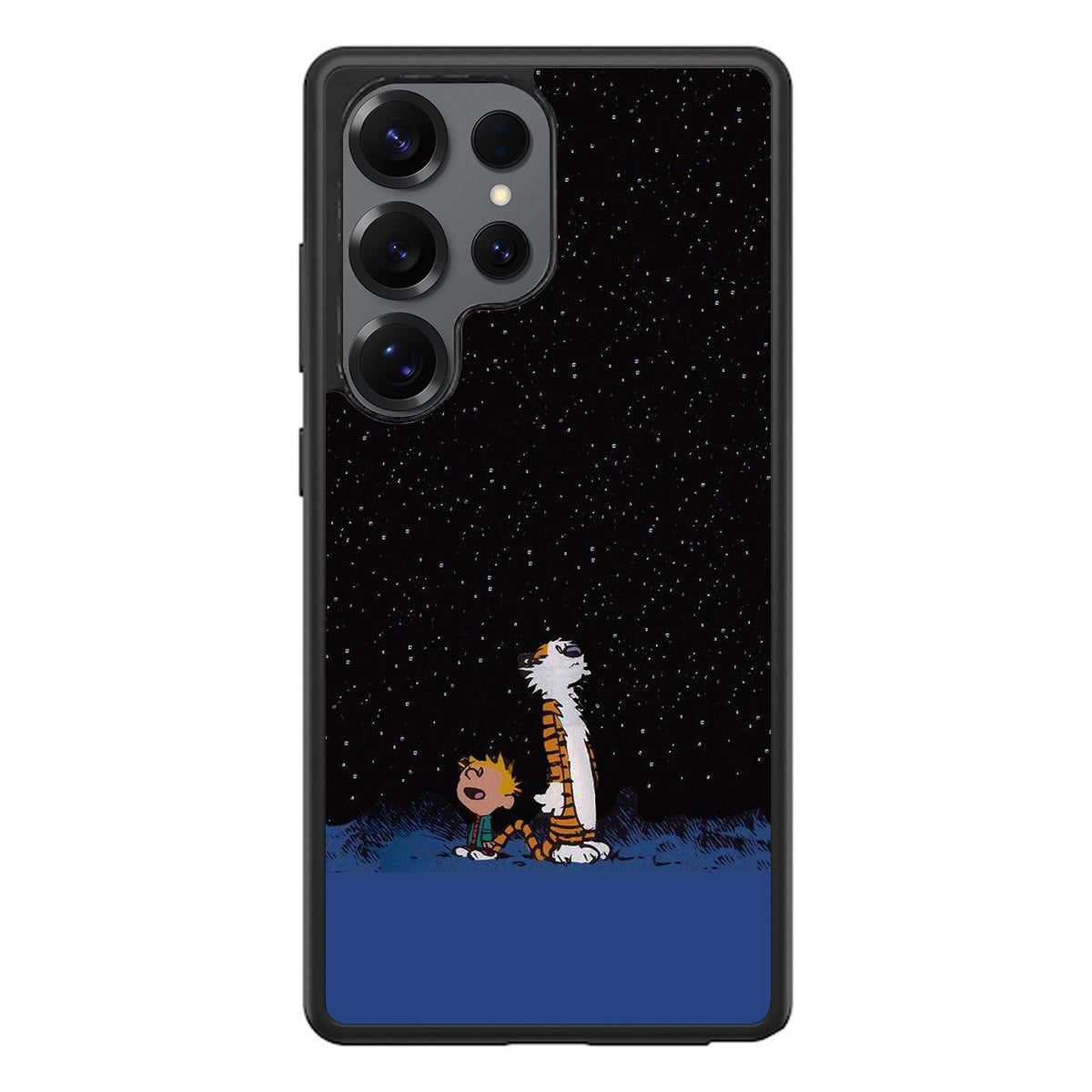 Calvin and Hobbes Space Samsung Galaxy S25 Ultra Case