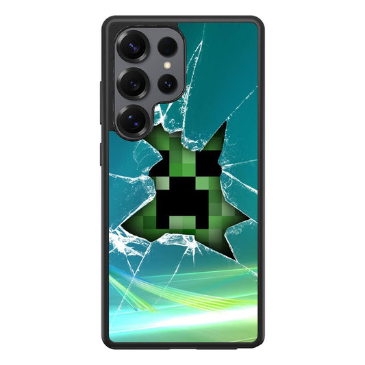 Creeper Glass Broken Green Samsung Galaxy S25 Ultra Case