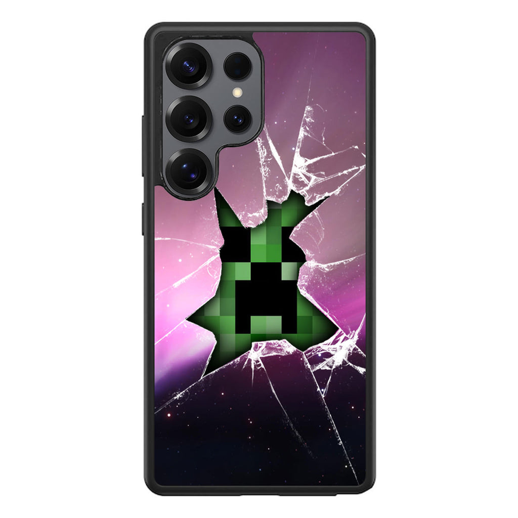 Creeper Glass Broken Violet Samsung Galaxy S25 Ultra Case