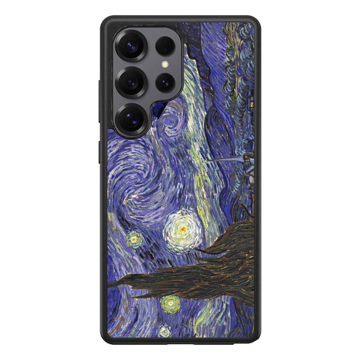 Dr Who Tardis In Van Gogh Starry Night Samsung Galaxy S25 Ultra Case