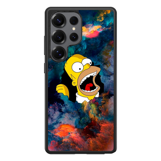 Homer Behind The Black Hole Samsung Galaxy S25 Ultra Case