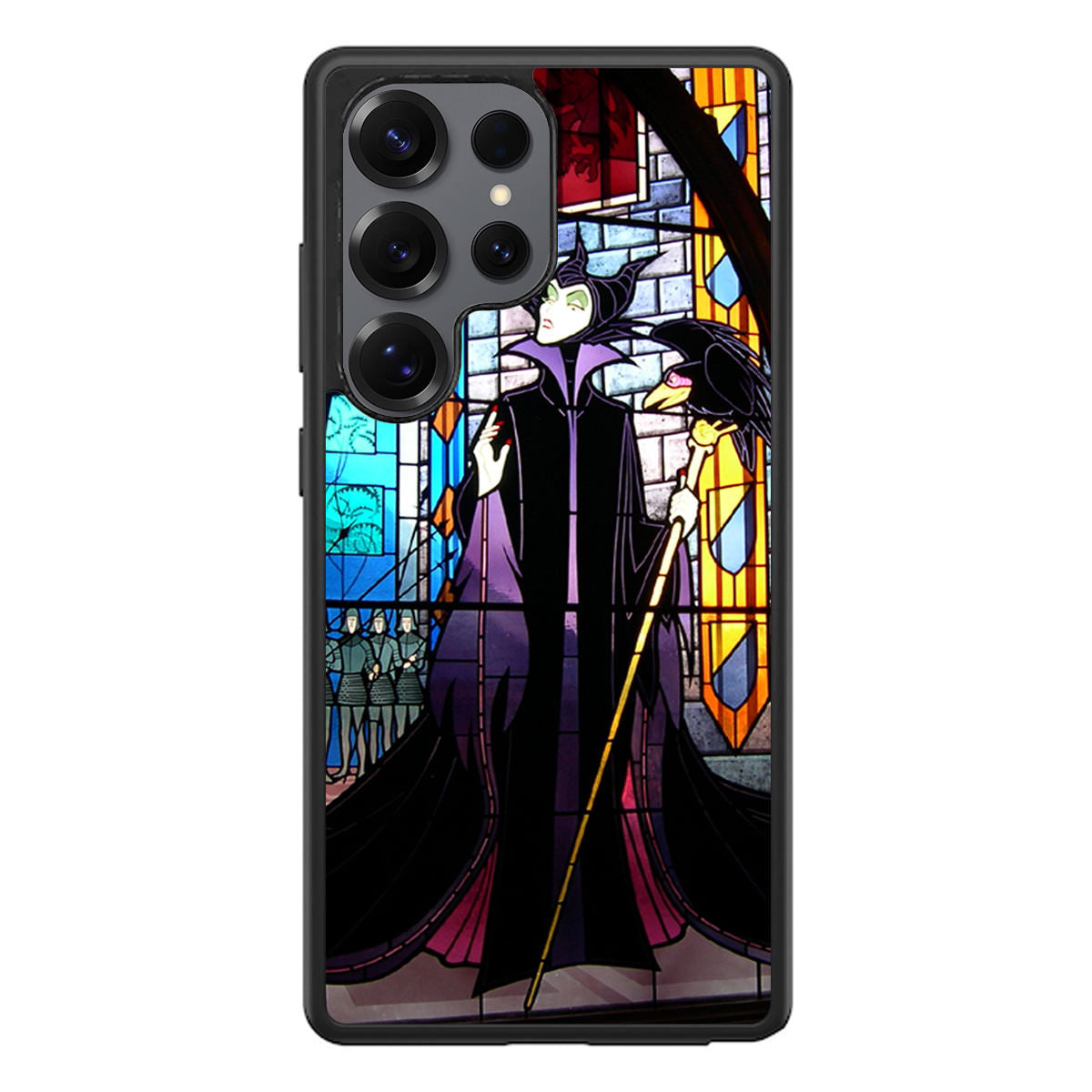 Maleficent Sleeping Beauty Glass Art Samsung Galaxy S25 Ultra Case