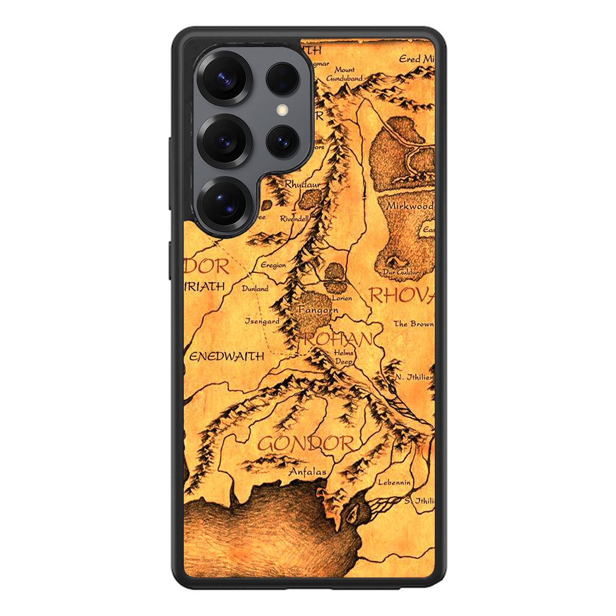 Middle Earth Map Hobbit Samsung Galaxy S25 Ultra Case