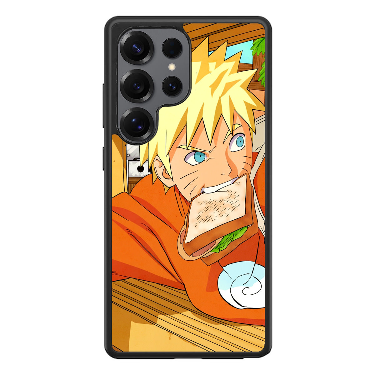 Naruto Eats Sandwich Samsung Galaxy S25 Ultra Case