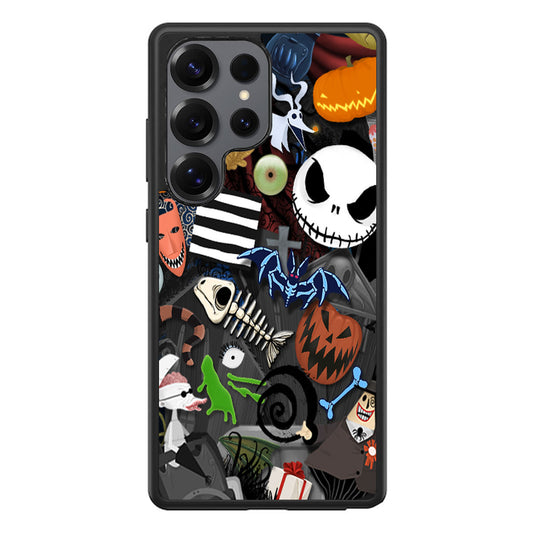 Nightmare Before Chrismast Collage Samsung Galaxy S25 Ultra Case