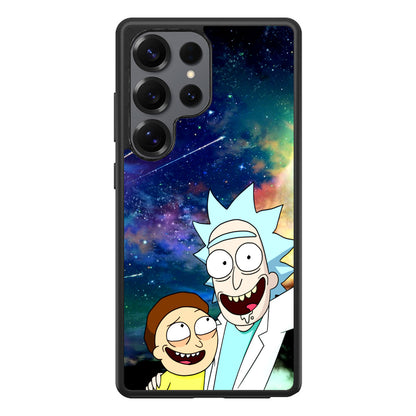 Rick And Morty In The Space Samsung Galaxy S25 Ultra Case