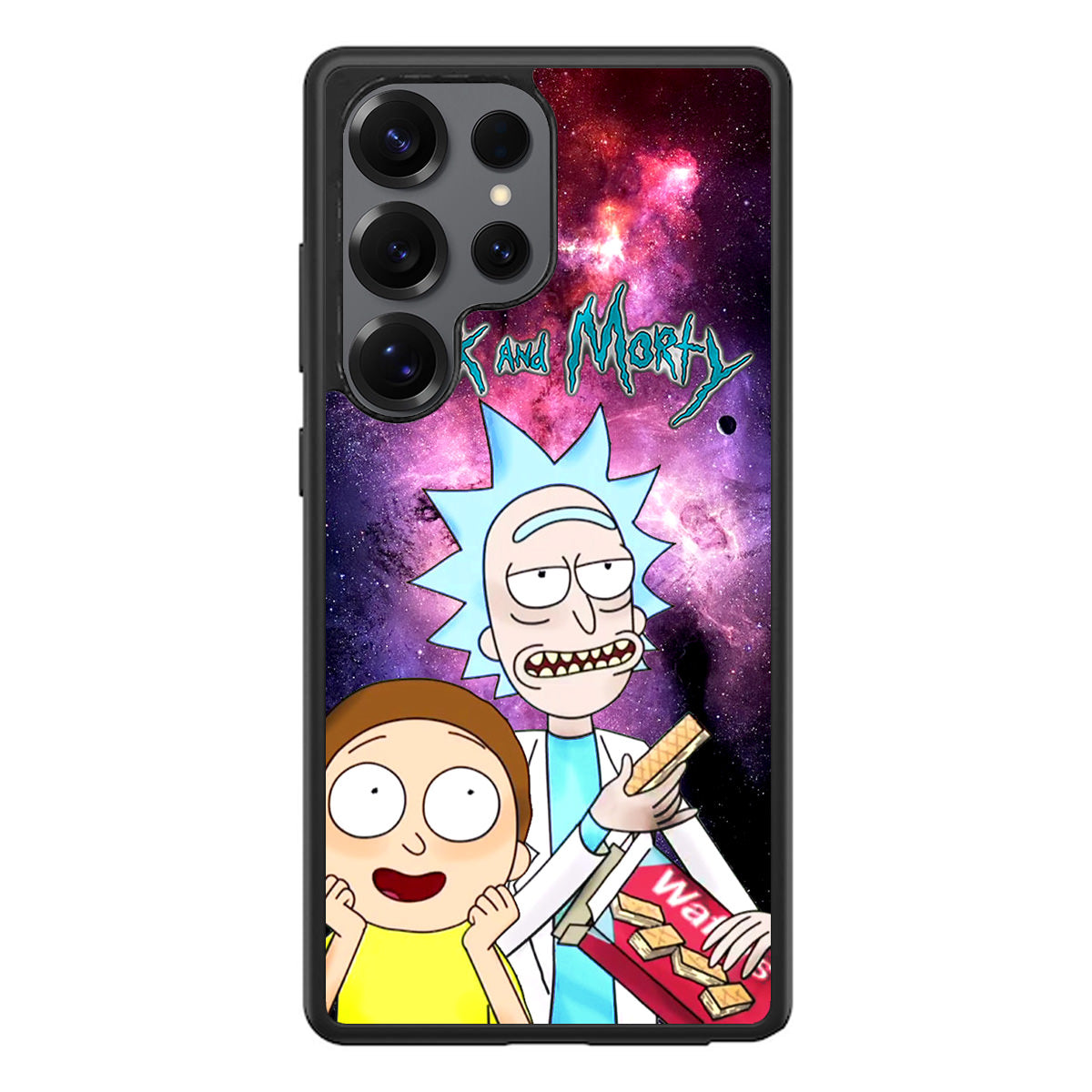 Rick And Morty Nebula Space Samsung Galaxy S25 Ultra Case