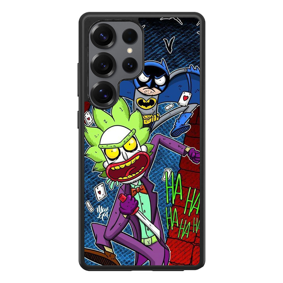 Rick And Morty Bat And Joker Clown Samsung Galaxy S25 Ultra Case