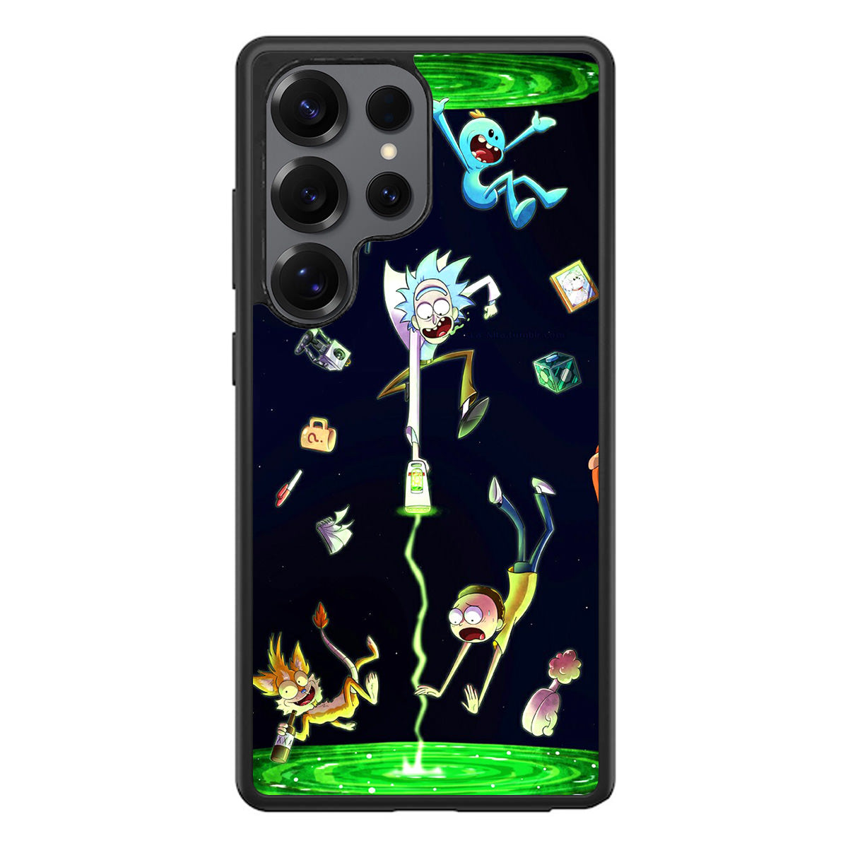 Rick And Morty Portal Fall Samsung Galaxy S25 Ultra Case