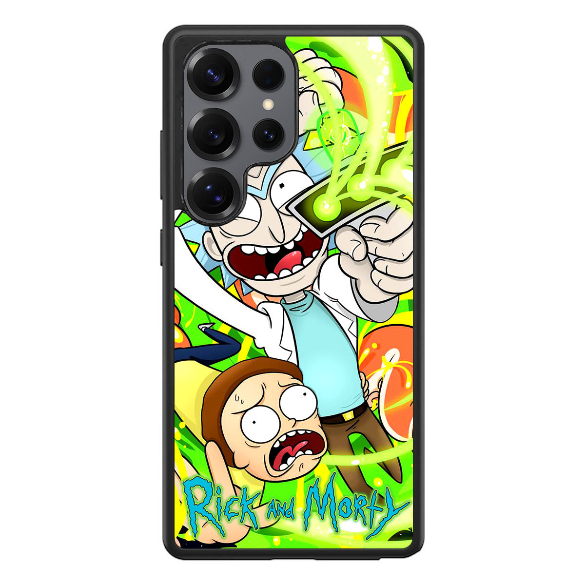 Rick And Morty Shoot Portal Gun Samsung Galaxy S25 Ultra Case