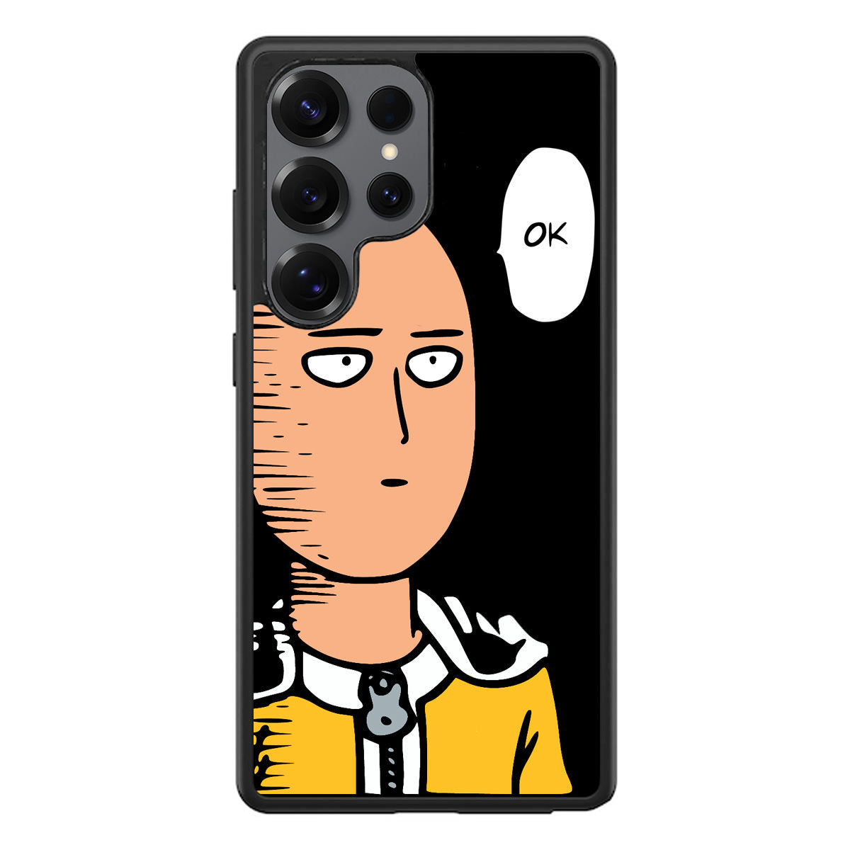 Saitama Poker Face Samsung Galaxy S25 Ultra Case